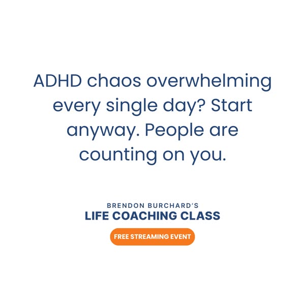 This ad highlights a free streaming event featuring Brendon Burchard's Life Coaching Class. The ad addresses the ove