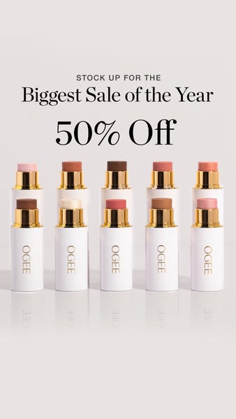 This image ad is promoting the OGEE brand during its biggest sale of the year.