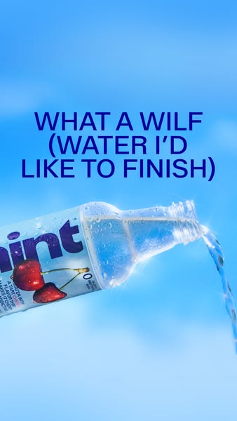 This ad uses humor to position Hint water as a desirable beverage. It uses a play on words to create a meme-like message