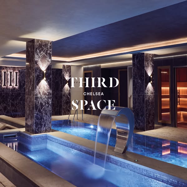 This image ad for Third Space Chelsea showcases the brand's luxurious and relaxing spa facilities. The ad features a