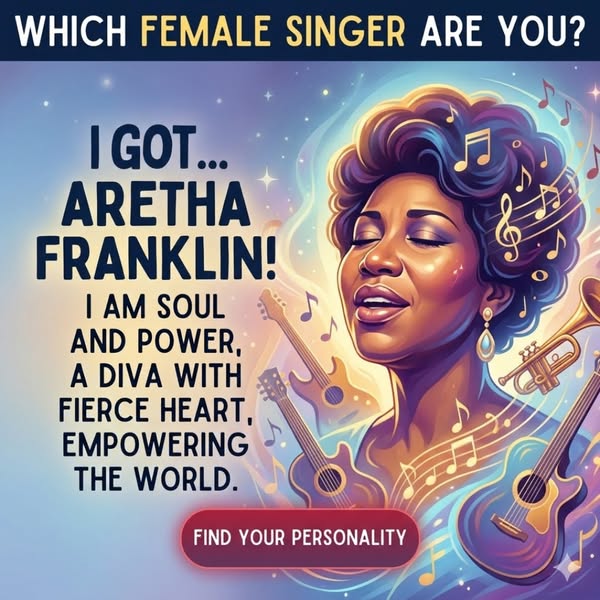 This quiz ad entices the viewer to discover which female singer they are most like by clicking the 'Find Your Person