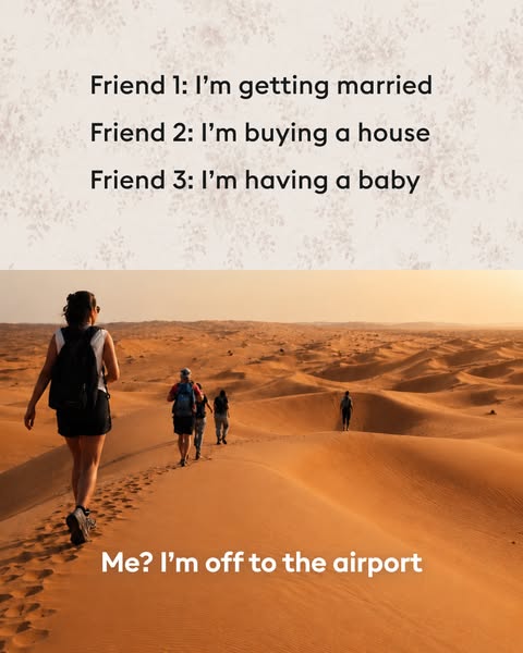 This image ad is designed to be relatable and is aimed at an audience who may be at a different stage in their life than