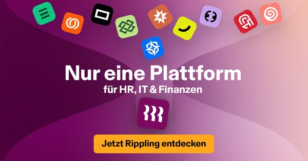 This ad promotes Rippling as a unified platform for managing HR, IT, and finance, aimed at streamlining business operati