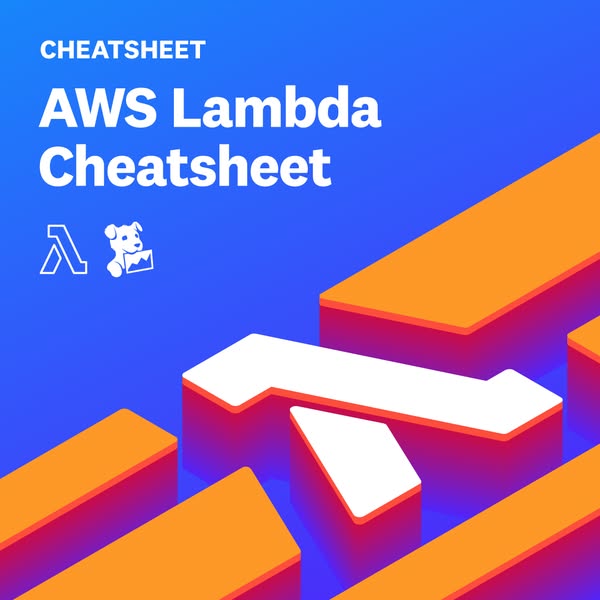 This ad promotes a "cheatsheet" for AWS Lambda.