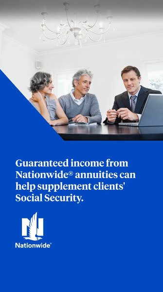 This ad features a photo of a couple sitting at a table with a Nationwide representative, along with text promoting Nati
