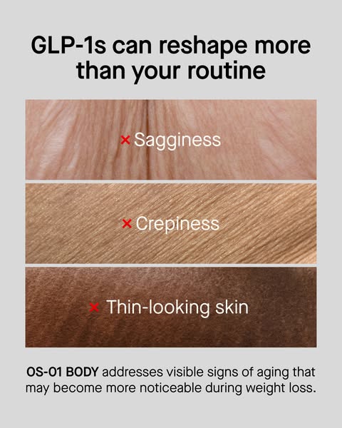 The ad is targeting people who are experiencing negative changes in their skin during weight loss, due to the impact of 