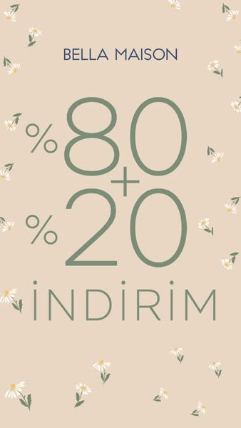 This ad promotes a sale from Bella Maison with 80% + 20% off.