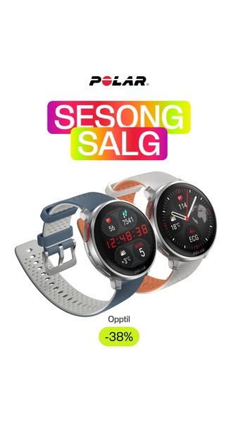 This image ad is for Polar brand watches and highlights an active promotion of 38% off.