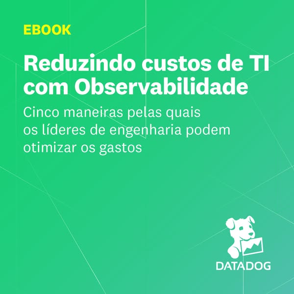 This ad promotes an ebook about reducing IT costs with observability. It features a green background with white text and