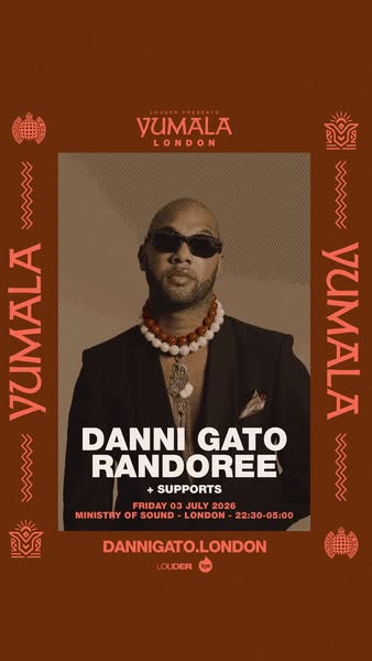 This image ad is for an event featuring Danni Gato Randoree at Ministry of Sound in London on Friday, 03 July 2026.