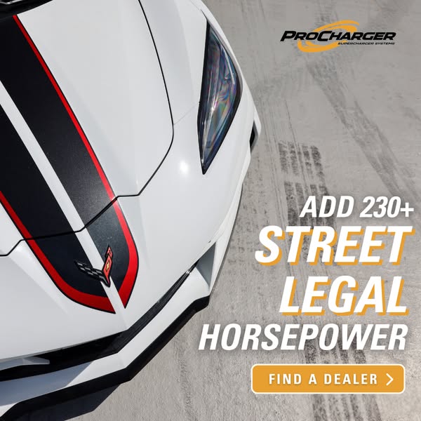 This ad for ProCharger promotes their supercharger systems, which can add 230+ street legal horsepower to a car. The ad 