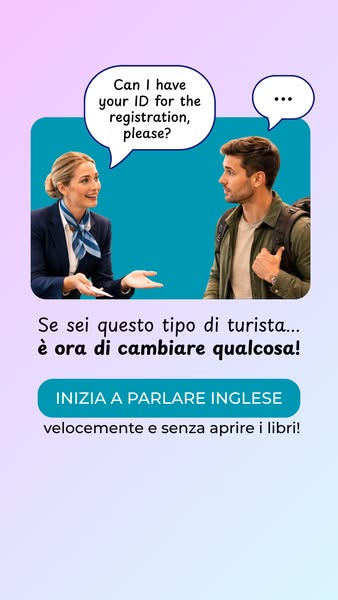 This ad is targeted at tourists who struggle to speak English and advertises a service to quickly and easily learn Engli