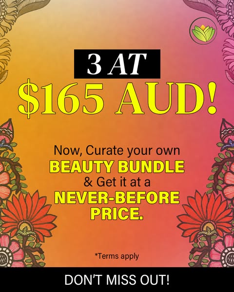 This image ad is for a beauty bundle. The ad highlights that customers can curate their own beauty bundle and get it at 