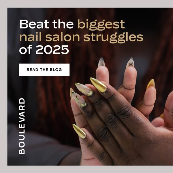 This image ad for Boulevard targets nail salon owners and professionals, highlighting the brand's ability to help th