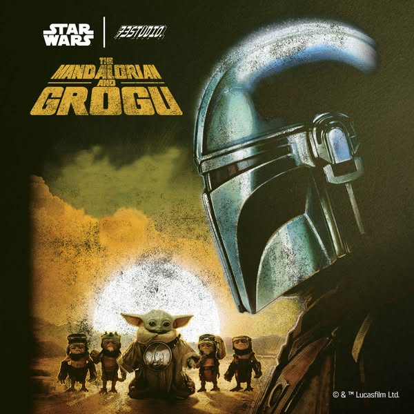 An image ad featuring Star Wars' The Mandalorian and Grogu. The ad is designed for fans of the Star Wars franchise, 