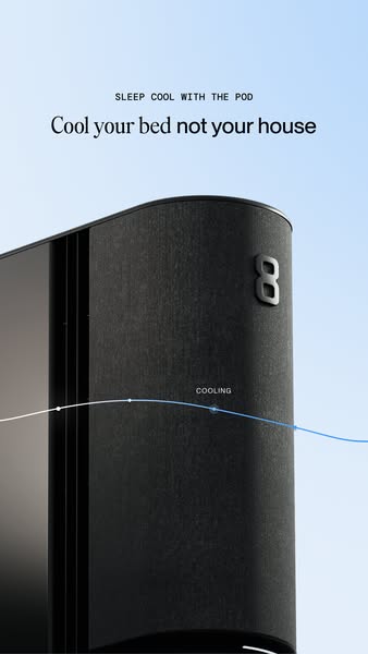 This ad promotes the Eight Sleep Pod, which is designed to cool the bed and not the whole house.