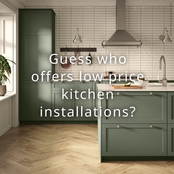 This image ad aims to generate awareness for IKEA's kitchen installation services by asking a question to engage the