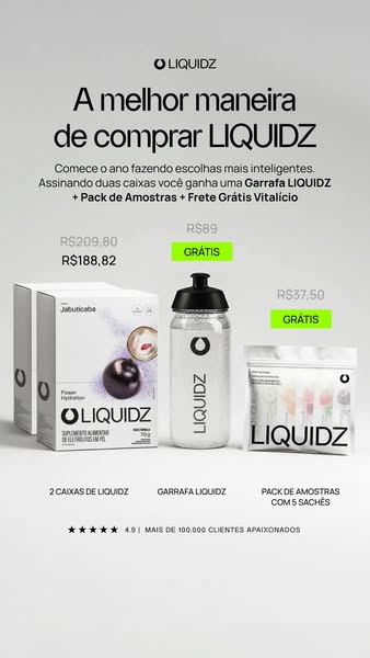 This image ad promotes Liquidz, highlighting a special offer for new customers who sign up for a subscription of two box