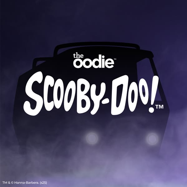 This image ad features a hooded blanket from The Oodie in collaboration with Scooby-Doo.