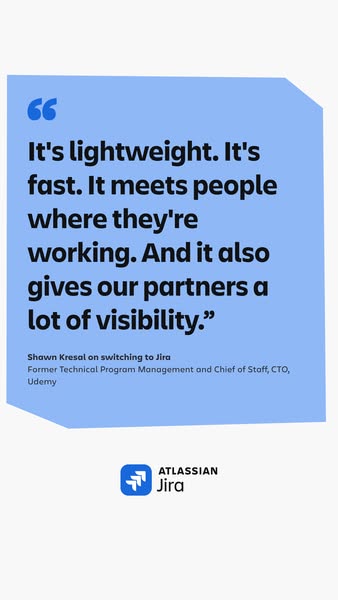 This ad features a quote from Shawn Kresal, a former Technical Program Management and Chief of Staff, CTO at Udemy, abou