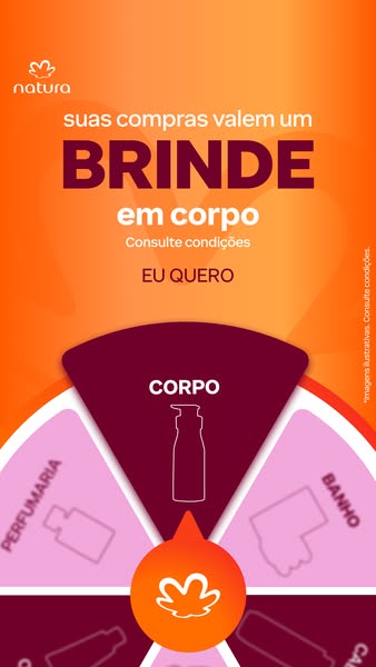 This ad uses an interactive game format to promote Natura's products, enticing users to participate for a chance to 