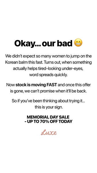 This ad acknowledges the product's popularity and limited stock due to high demand. It encourages immediate purchase