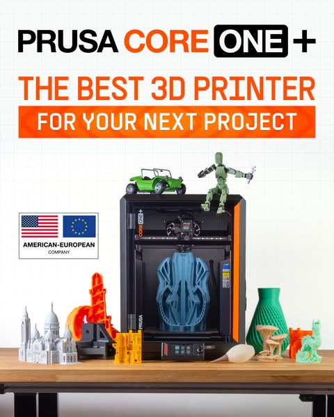 This ad features a 3D printer and highlights the range of objects it can produce. It also mentions that the company is a