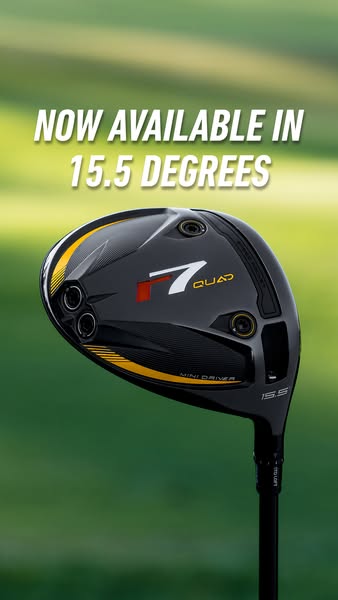 This image ad showcases a golf club and highlights that it is now available in 15.5 degrees.