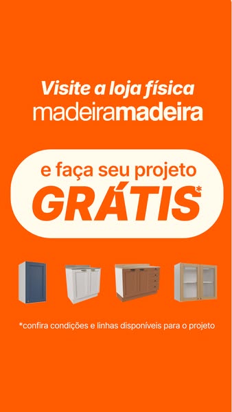 An image ad for Madeiramadeira promoting free design projects to customers who visit the physical store.