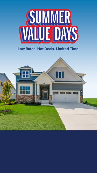 This image ad is for Summer Value Days and features a stock photo of a house.
