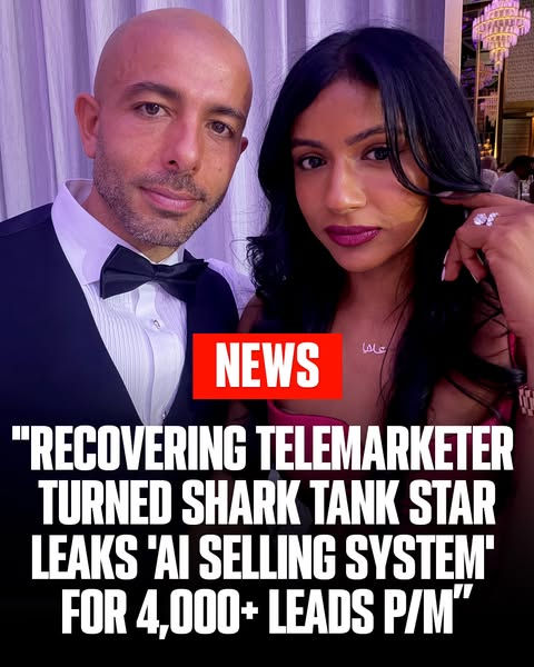 This ad uses the headline 'Recovering telemarketer turned Shark Tank star leaks 'AI Selling System' for 4,00