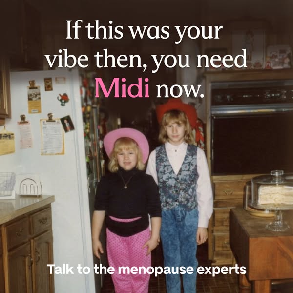 This image ad from Midi uses a retro photo to grab the viewer's attention and imply that if they identified with the