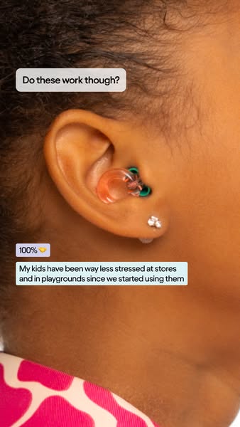This ad utilizes a testimonial to showcase the effectiveness of Loop Quiet earplugs. The ad aims to provide relief to ch