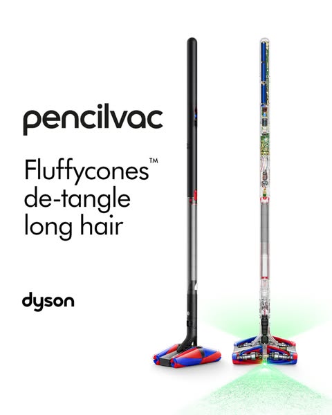 A vacuum cleaner is displayed in two different variations, one of which has a transparent body. It includes the brand na