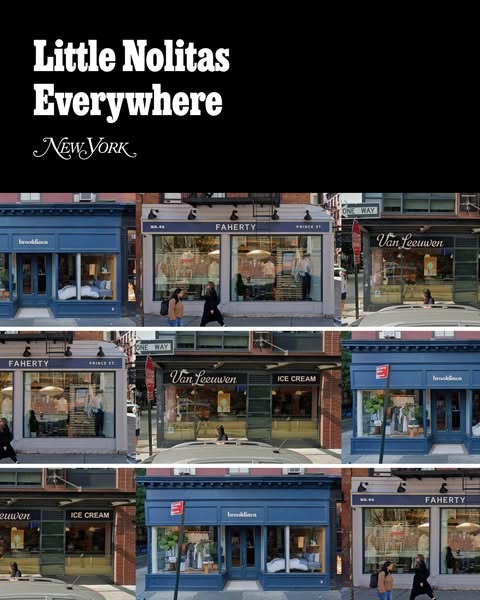 This image ad features a compilation of storefronts from various businesses, visually linked to emphasize the concentrat