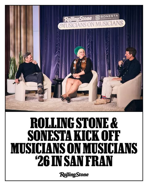 This ad promotes the 'Musicians on Musicians' event, a collaboration between Rolling Stone and Sonesta, set to t