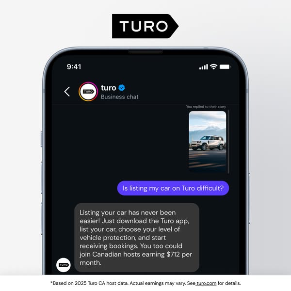 This ad promotes Turo, a car-sharing service, by addressing the perceived difficulty of listing a car on the platform. T