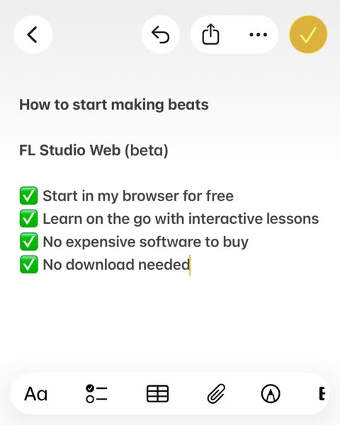This ad promotes FL Studio Web (beta), presenting itself as an accessible tool to start making beats directly in a user&