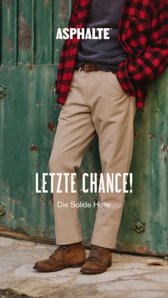 This image ad promotes a brand of pants.