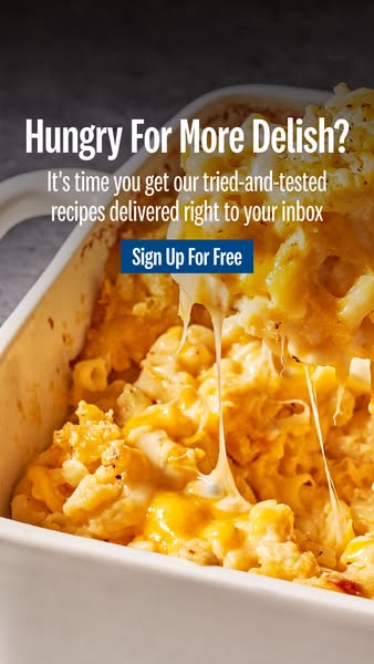This ad promotes email sign-ups for tried-and-tested recipes.