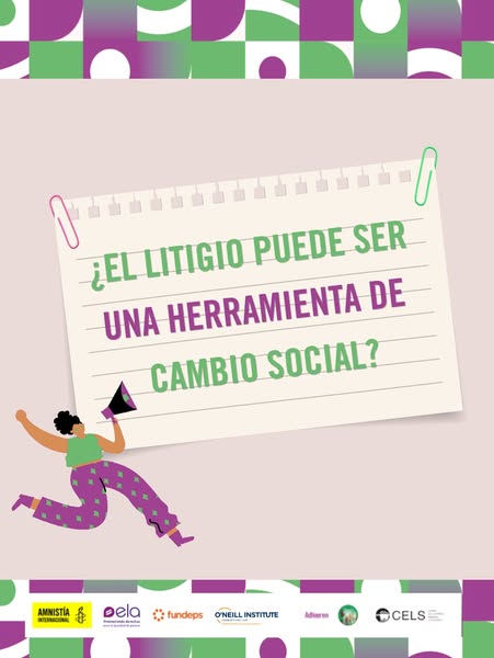 This ad features an illustration of a person running with a megaphone, positioned below a notepad that contains a questi