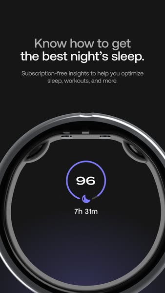 This ad highlights the features of a sleep optimization product that helps users improve their sleep through subscriptio