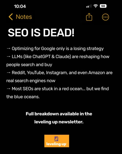 Leveling Up ad