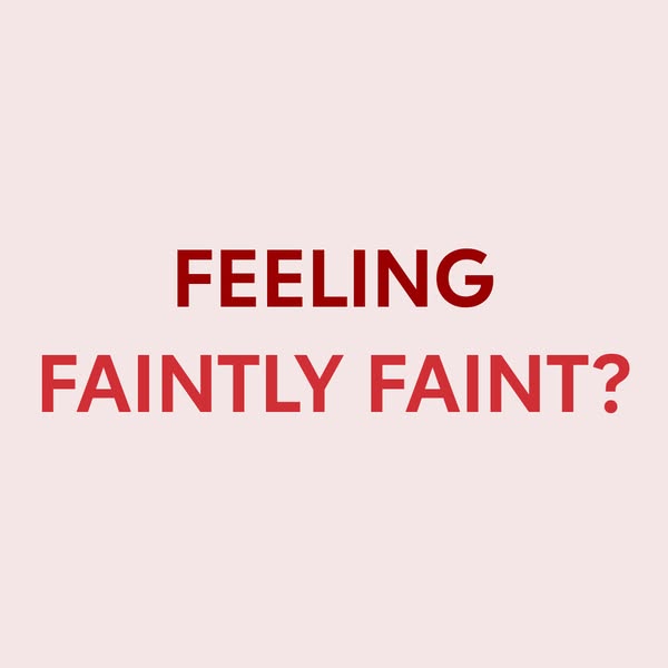 This image ad uses a direct question to call out a common sensation of feeling faint or lightheaded, presumably as a hoo
