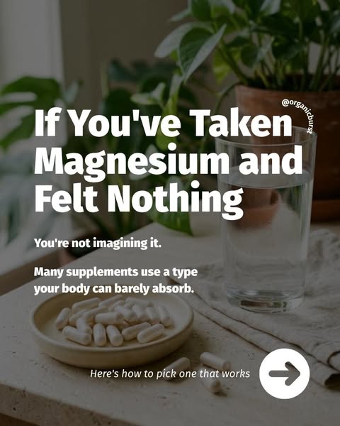 The ad is intended for people who have taken magnesium supplements and have not felt any effects. It explains that some 