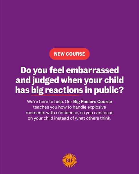 This ad promotes a course for parents on how to handle their child's explosive moments with confidence.