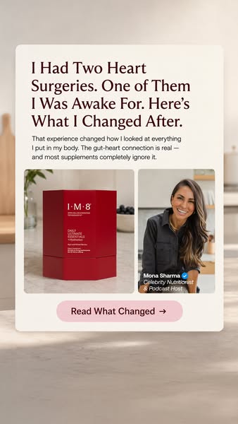 Mona Sharma Health and Wellness ad