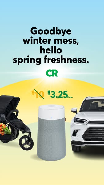 This ad promotes car rentals as a solution to winter messes, advertising the new price of $3.25 per month.