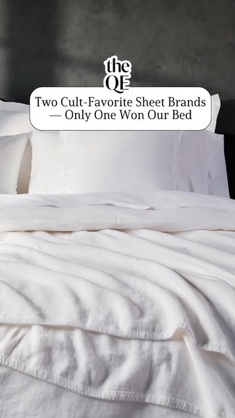 This ad compares two popular sheet brands, with the ad creator deciding that only one sheet brand won them over.