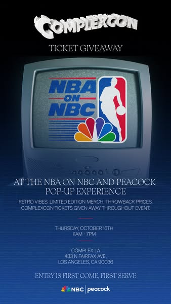 NBA on NBC and Peacock ad